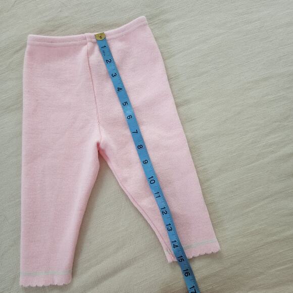 Vintage Pastel Pink Knit Pants 12 months - Picture 5 of 8
